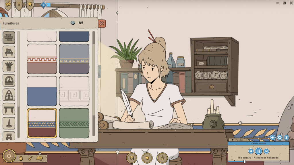 Ithya-Magic-Studies6-1024x576 手描きの空間と幻想的な音楽でリラックス - 『Ithya: Magic Studies』魔法のような世界観で快適な作業時間を提供