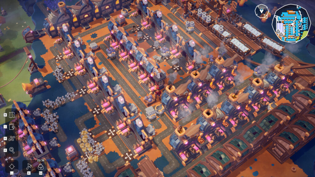 Oddsparks-An-Automation-Adventure7-1024x576 作業所を自動化しながらスパークたちと冒険し、過去の謎を解き明かそう！ - 『Oddsparks: An Automation Adventure』自動化とリアルタイムストラテジーの融合