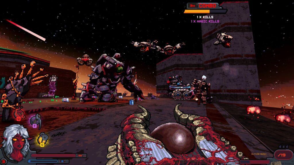 Project-Warlock-II1-1024x576 激烈な戦闘が楽しめる爆発的なブーマーシューターの続編 - 『Project Warlock II』銃、魔法、悪魔、縦型アリーナ、3Dビジュアル、2Dスプライト、ヘビーメタルが詰まったレトロFPS