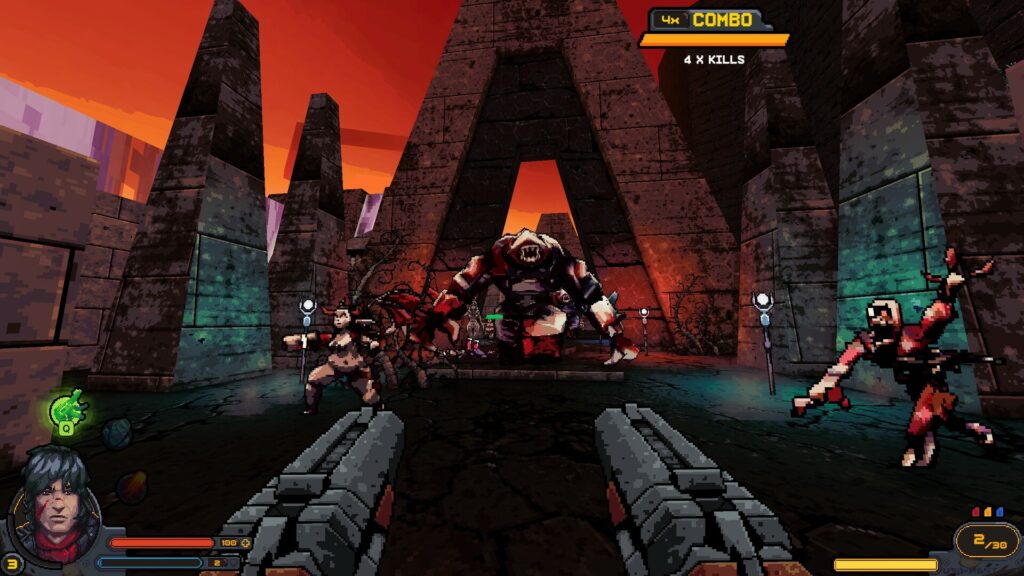 Project-Warlock-II5-1024x576 激烈な戦闘が楽しめる爆発的なブーマーシューターの続編 - 『Project Warlock II』銃、魔法、悪魔、縦型アリーナ、3Dビジュアル、2Dスプライト、ヘビーメタルが詰まったレトロFPS