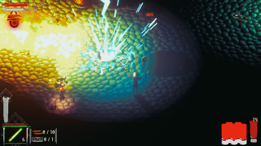 Risk-the-Dark4-1024x576 モンスターが潜む暗い洞窟からの脱出を目指すトップダウンアクションローグライト - 『Risk the Dark』孤立した生存者として、様々な武器やアクションを駆使しながら道を照らし、闇の脅威に立ち向かう