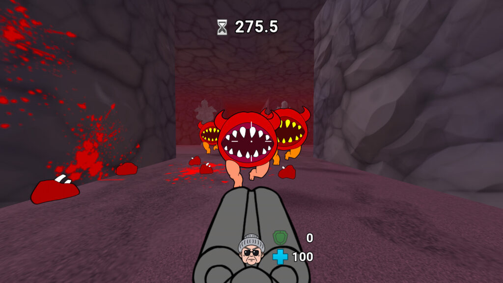 Boomer-Grandma-ブーマーグランマ1-1024x576 孫のために、グランマは地獄を血の海に変える - 『Boomer Grandma / ブーマーグランマ』ブーマーグランマのブーマーシューター