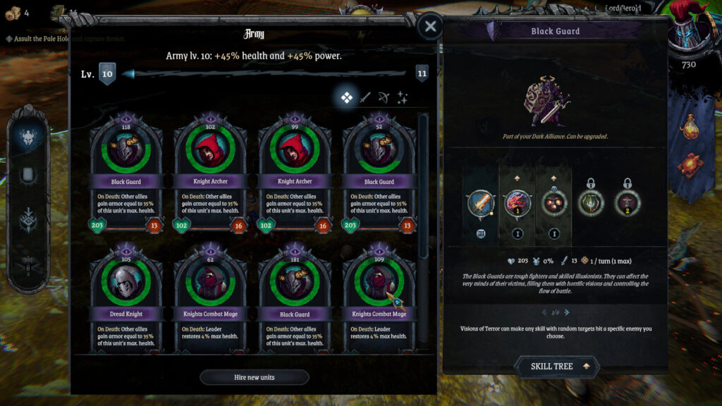 Lords-of-Ravage-荒廃の支配者2-1024x576 闇の帝国の遠征隊を率いて、世界を変えるアーティファクトを探し出す - 『Lords of Ravage / 荒廃の支配者』ミニオンを組み合わせて戦う戦略ローグライクRPG